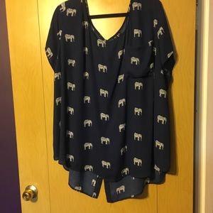 Elephant high low top